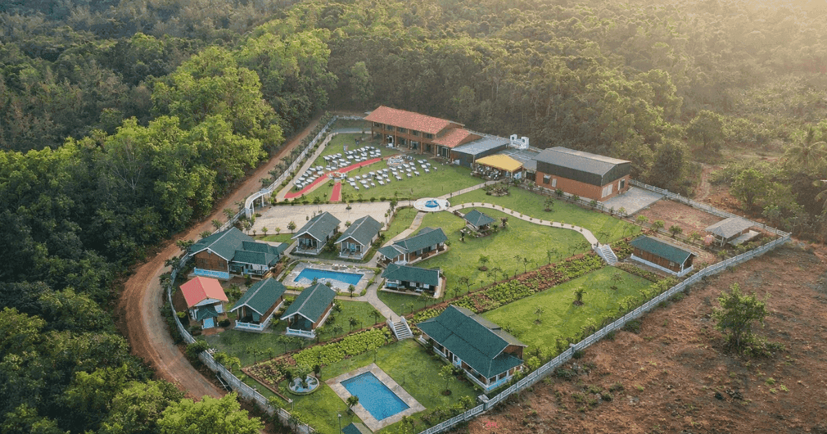 Aerial drone view of Kanasu campus